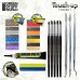 TOUCH-UP TOOLSET ( GREEN PUTTY / TOOLS ( 3 ) / SILICONE BRUSHES / PADS ) - GREEN STUFF 11635